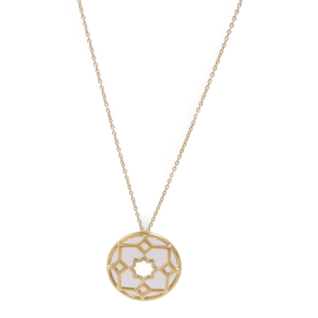 Paloma Picasso Zellige Necklace in 18K Yellow Gold by Tiffany and Co: Paloma Picasso Zellige Necklace in 18K Yellow Gold by Tiffany and Co This is a Tiffany & Co. Paloma Picasso Zellige Necklace crafted in 18K yellow gold. Featuring a stylish, stone-free design, this ne