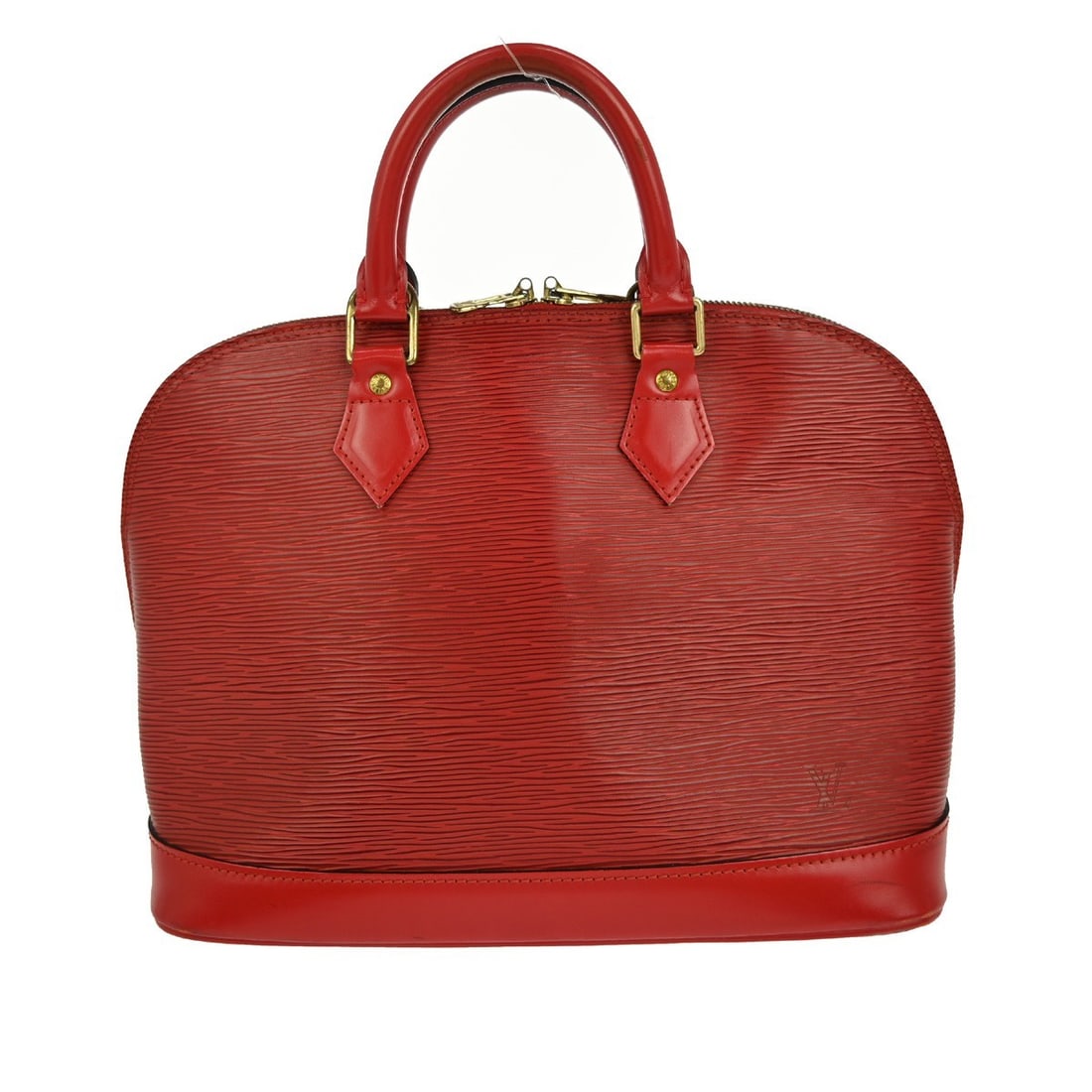 Alma tote by Louis Vuitton in red leather (1 of 1)