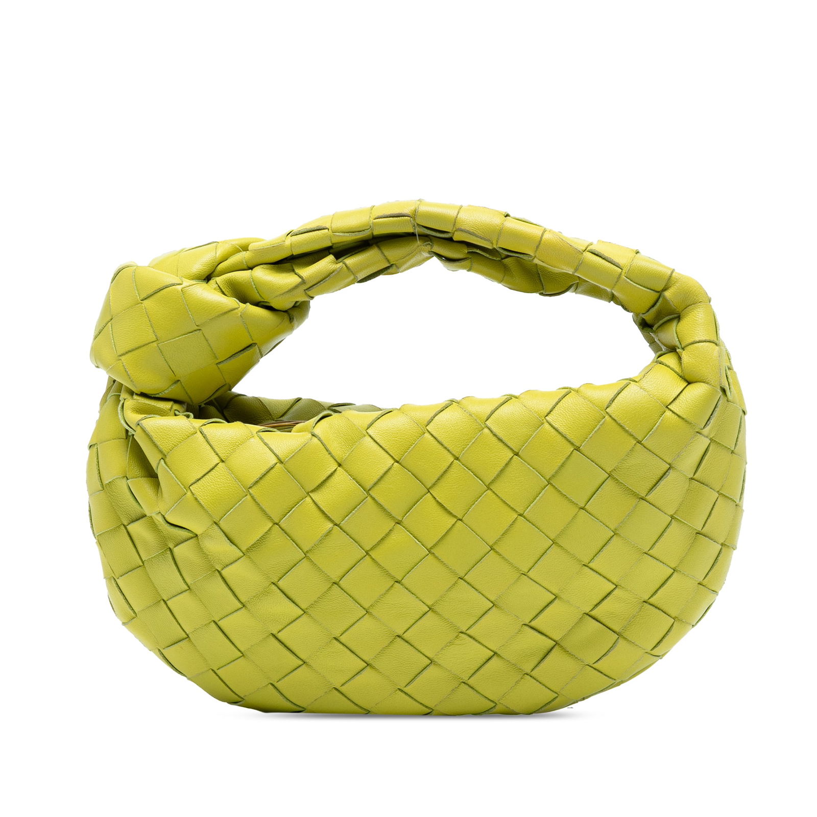 Bottega Veneta Mini Nappa Intrecciato Jodie Yellow Leather Bag (1 of 7)