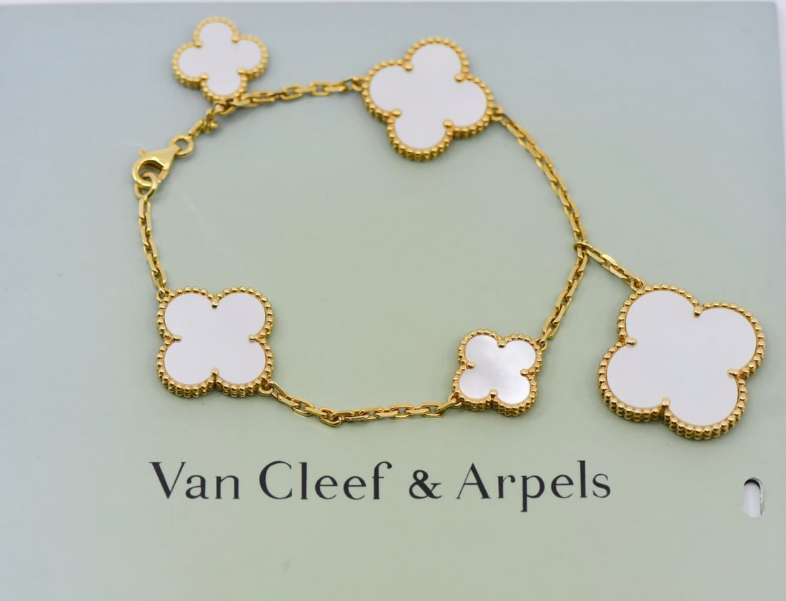 Van Cleef & Arpels Magic Alhambra 18K Yellow Gold Charm Bracelet (1 of 4)