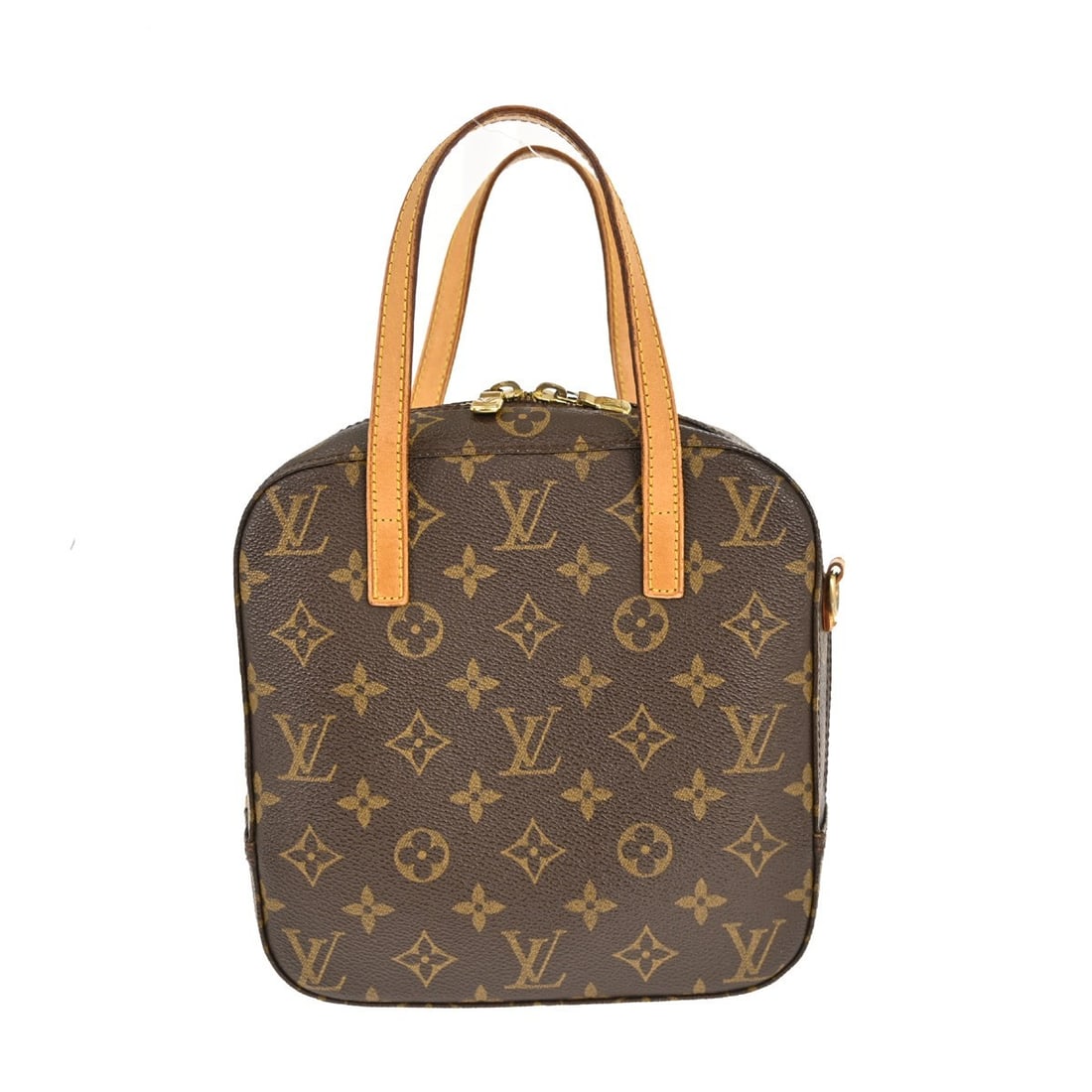 Louis Vuitton Spontini Monogram Canvas Medium Top Handle Bag M47500: Louis Vuitton Spontini Monogram Canvas Medium Top Handle Bag M47500 This Louis Vuitton Spontini handbag features the iconic monogram canvas leather with brown exterior and logo accents. It is a medium