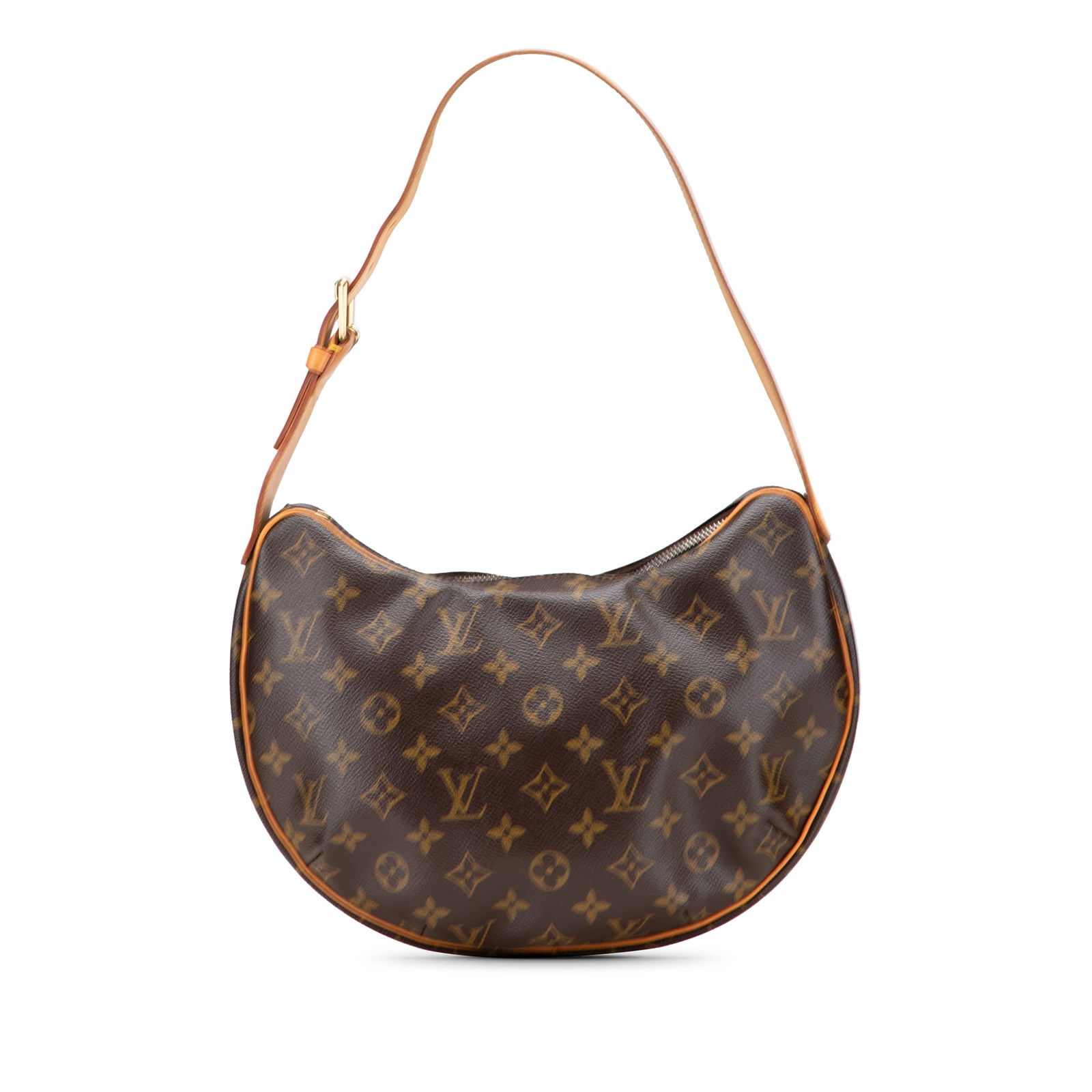 Louis Vuitton Monogram Croissant MM Bag with Vachetta Leather Trim: Louis Vuitton Monogram Croissant MM Bag with Vachetta Leather Trim Introducing the Louis Vuitton Monogram Croissant MM, a stylish and practical bag designed for everyday use. This elegant bag is craft