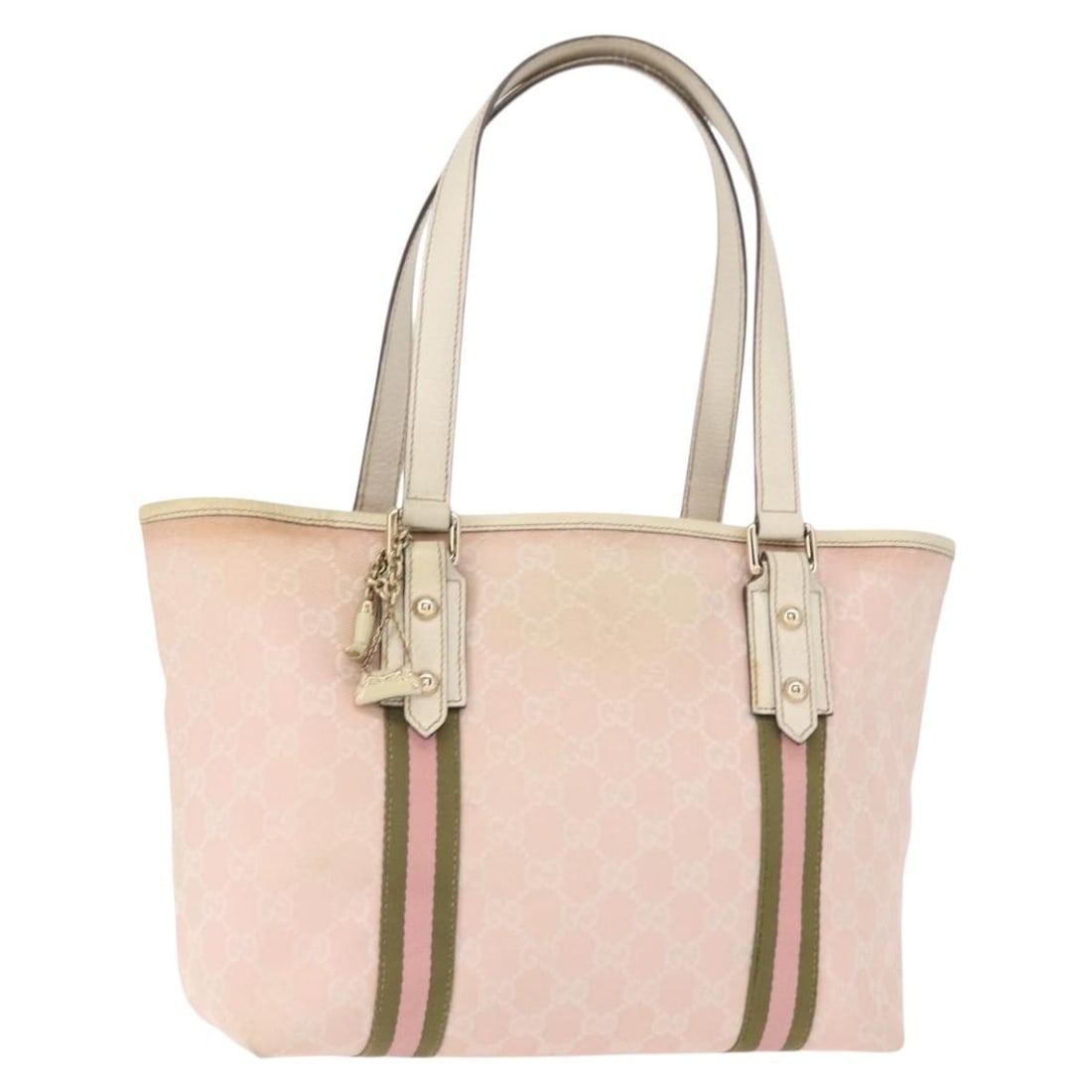 Gucci Jolicoeur Gold Leather Tote Bag: Gucci Jolicoeur Gold Leather Tote Bag This pre-owned Gucci Jolicoeur tote bag is designed for women and features a classic tote style. It is crafted with leather accents and metal fittings, both of wh