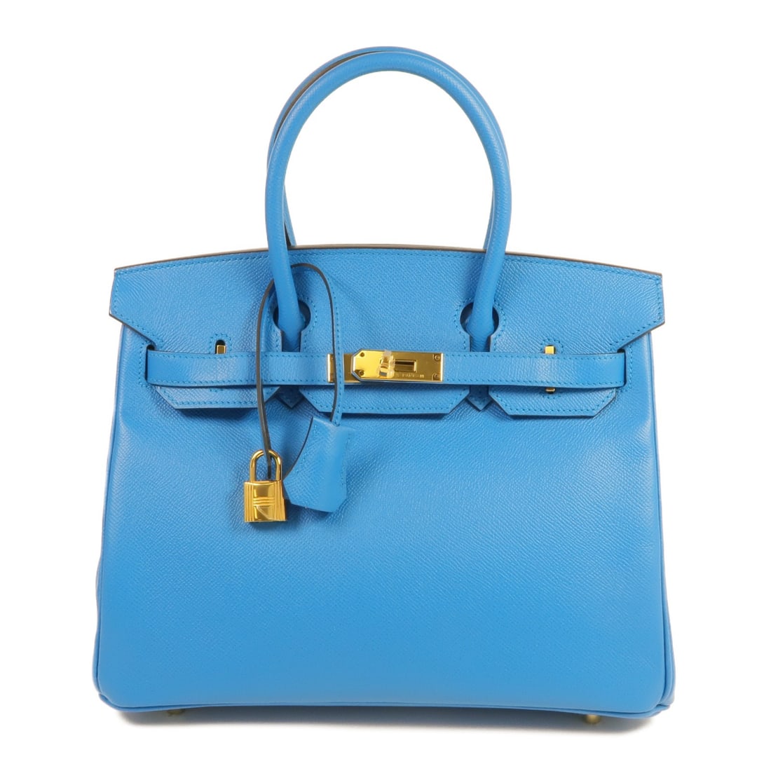 HERMES Birkin 30 Handbag Bleu Zanzibar Veau Epsom Leather GHW (1 of 16)