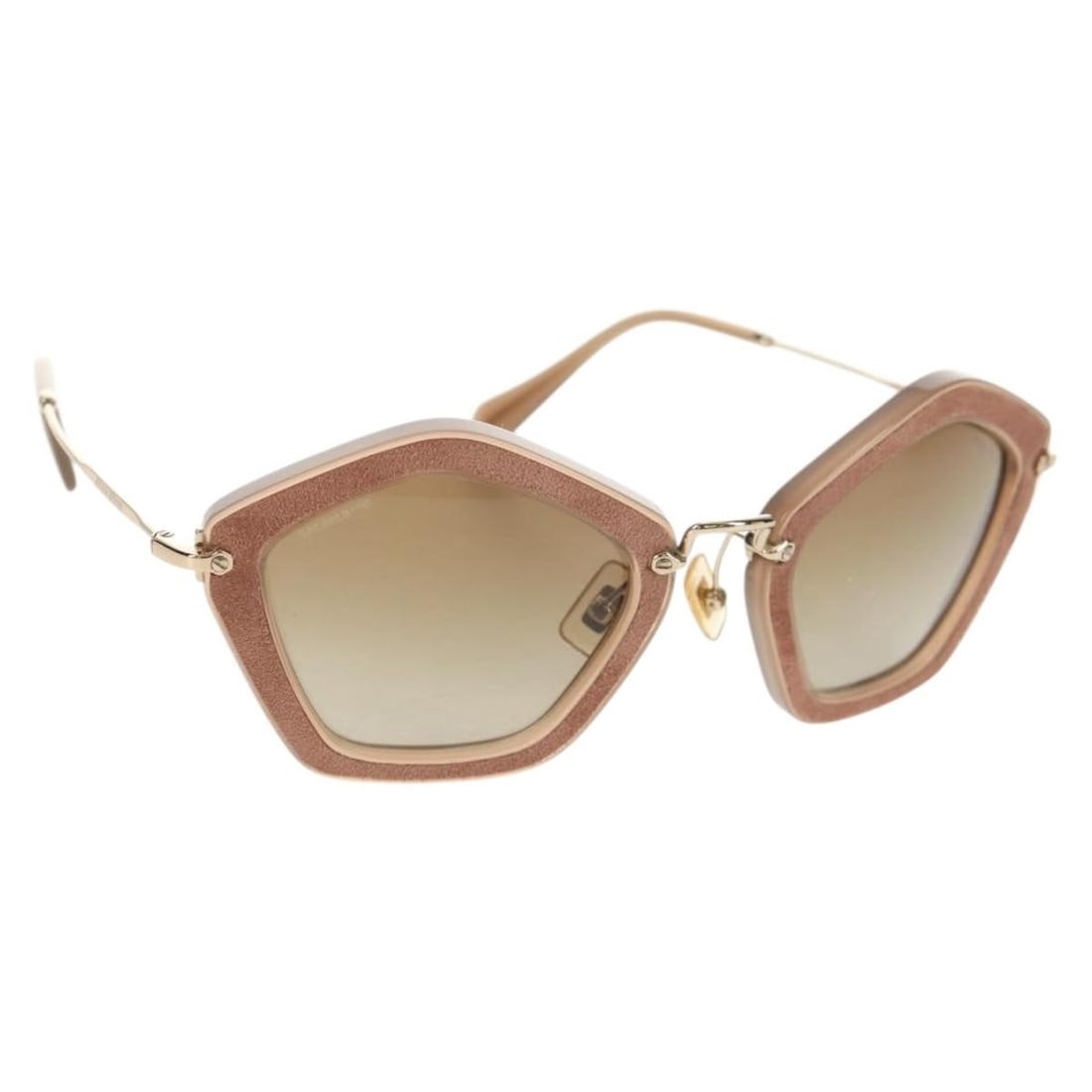 Miu Miu Beige Metal Sunglasses Made in Italy with Case (1 of 18)