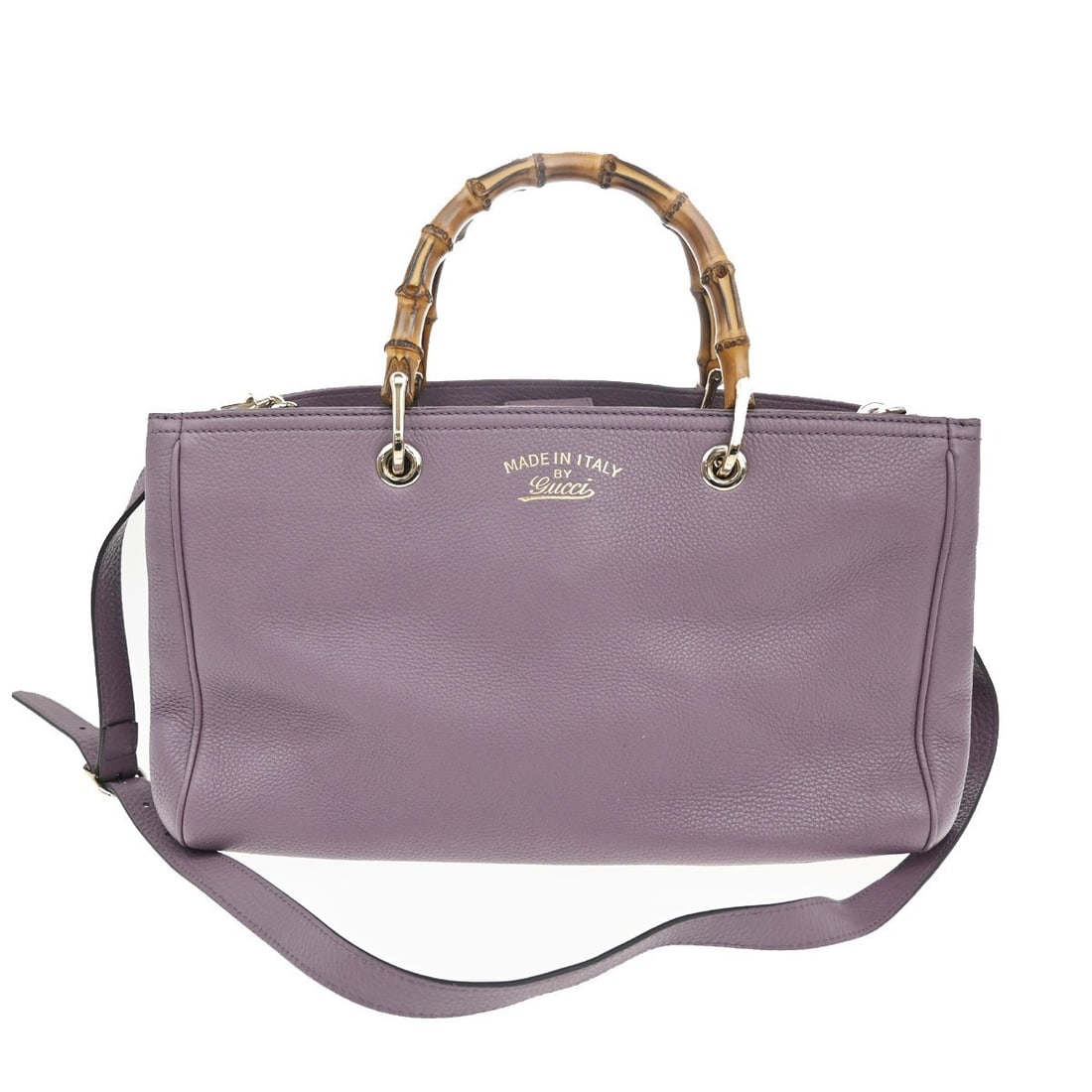 Gucci Bamboo Shopper Purple Tote Bag (1 of 1)