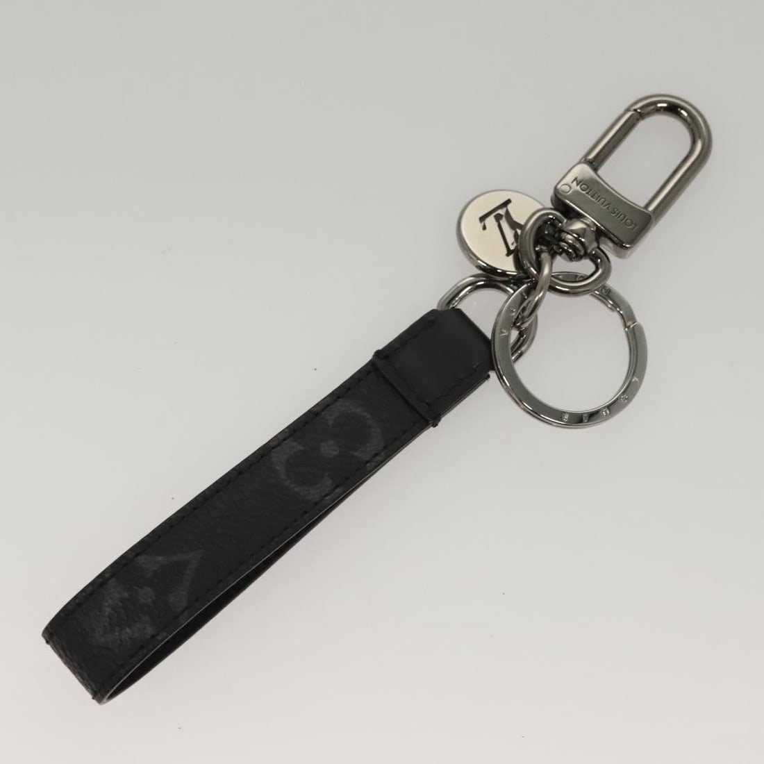 LOUIS VUITTON Monogram Eclipse Key Holder M61950 Authentic - 4