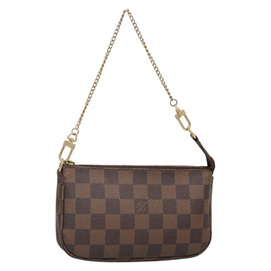 LOUIS VUITTON Damier Ebene Mini Pochette Accessoires Pouch N58009 Auth: LOUIS VUITTON Damier Ebene Mini Pochette Accessoires Pouch N58009 Auth Discover the timeless elegance of this Louis Vuitton Damier Ebene Mini Pochette Accessoires Pouch, a perfect accessory for any oc