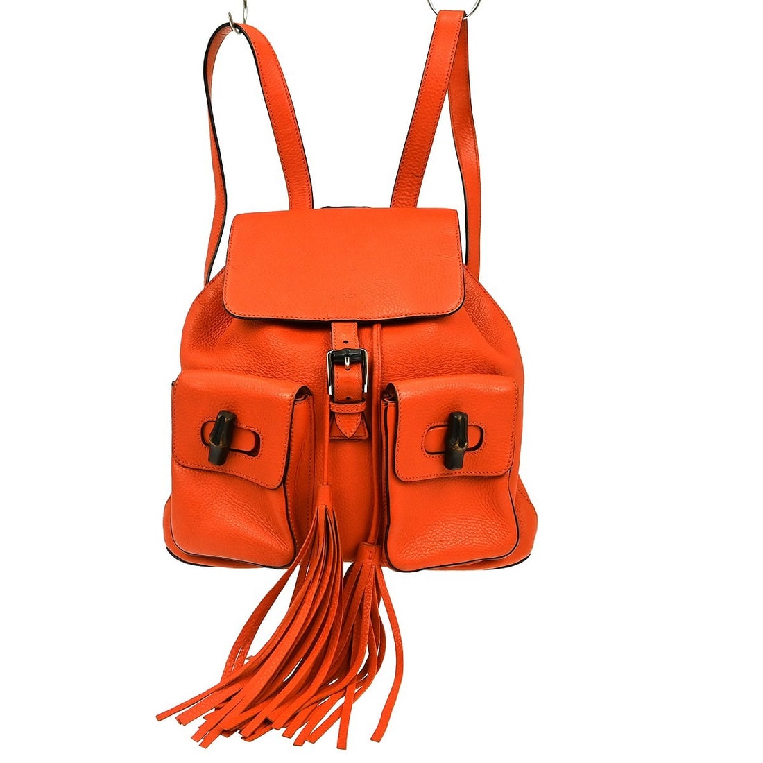 Orange Bamboo Tassel Backpack by Gucci (1 of 1)