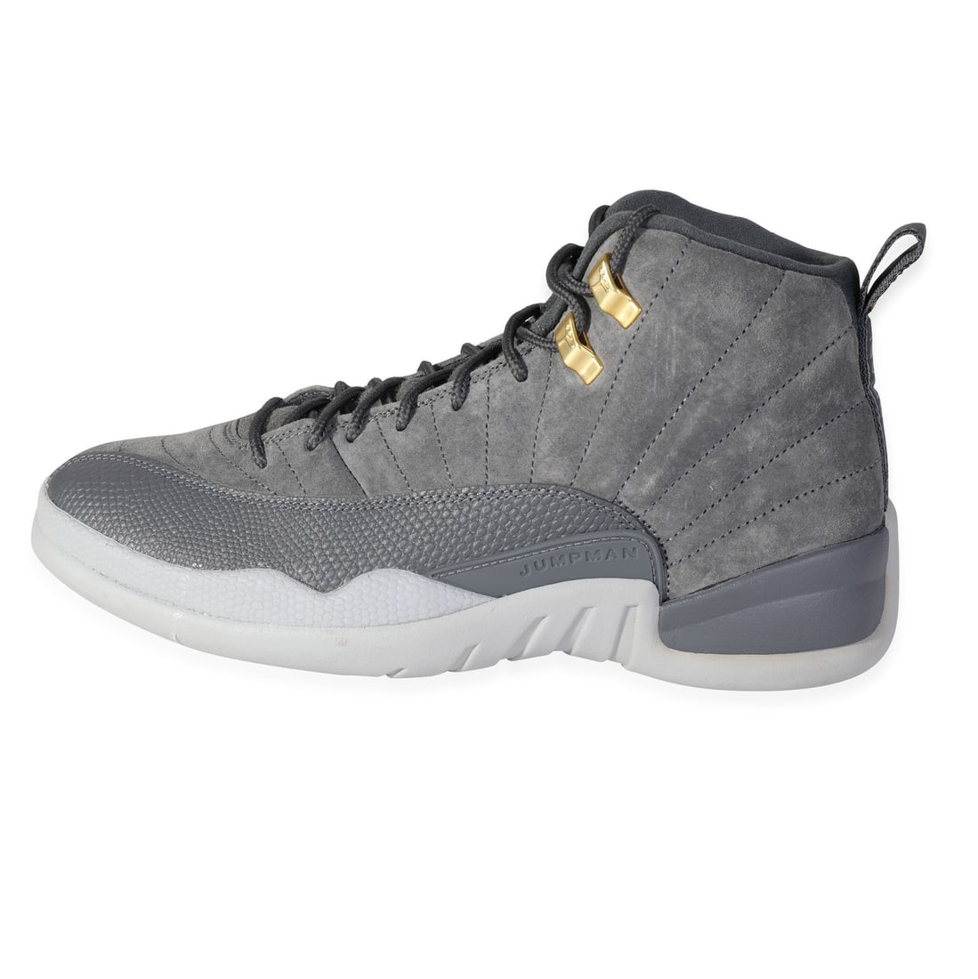 Air Jordan 12 Retro Dark Grey Men's Basketball Sneakers Size 8: Air Jordan 12 Retro Dark Grey Men's Basketball Sneakers Size 8 The Air Jordan 12 Retro 'Dark Grey' combines style and performance, perfect for basketball enthusiasts and sneaker collectors alike. This