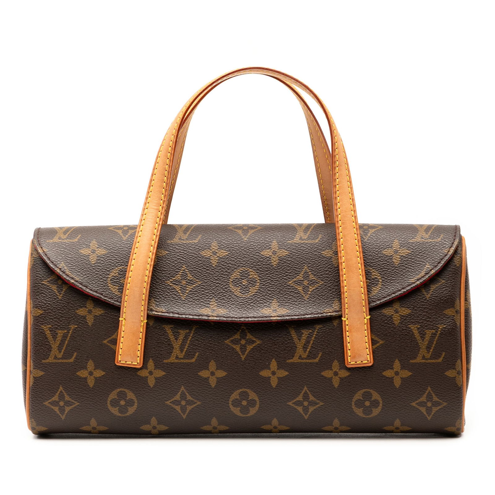 Louis Vuitton Monogram Sonatine Brown Bag with Vachetta Leather Handles (1 of 7)