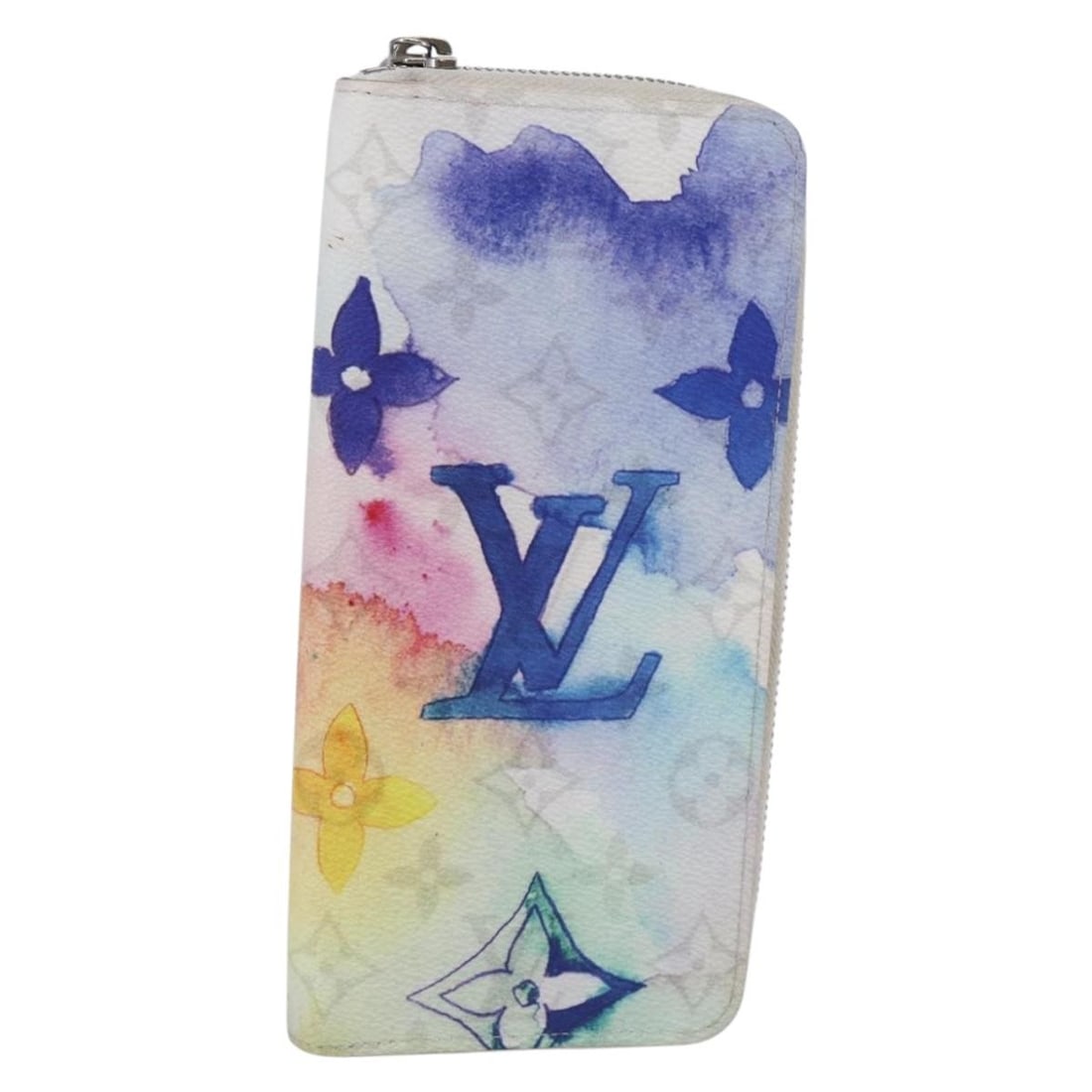 Louis Vuitton Monogram Water Color Long Wallet M80499 White France: Louis Vuitton Monogram Water Color Long Wallet M80499 White France This Louis Vuitton Monogram Water Color Long Wallet showcases a stylish white Monogram Canvas exterior, perfect for adding a touch of