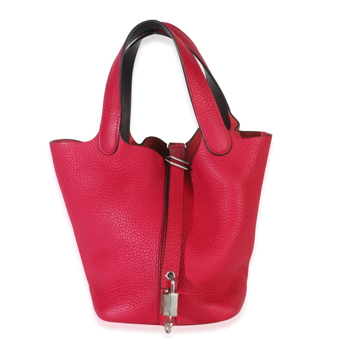 Hermes Picotin 18 Framboise Rouge Clemence Leather Top Handle Bag (1 of 7)