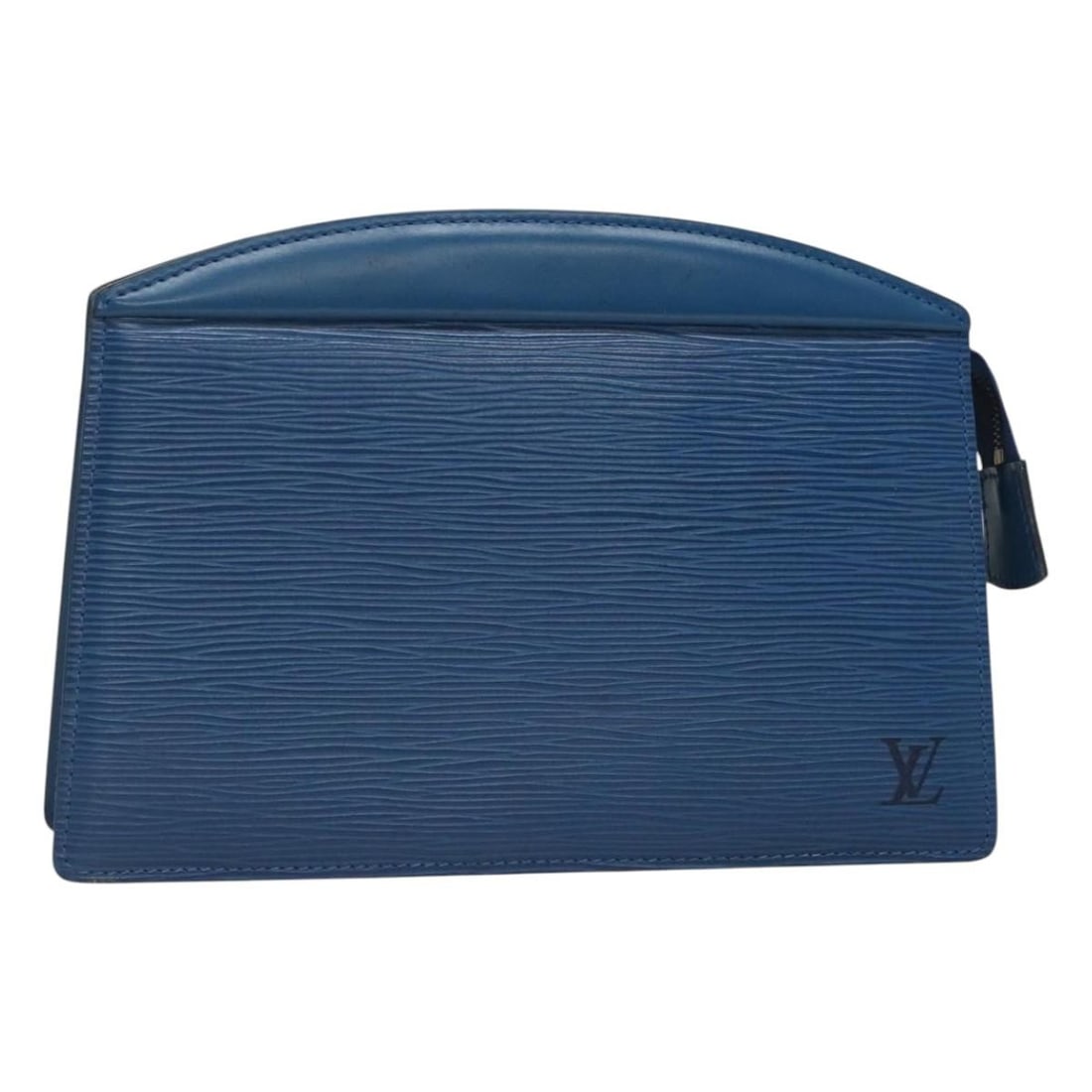Louis Vuitton Epi Trousse Crete Pouch Blue M48405 Authentic (1 of 17)