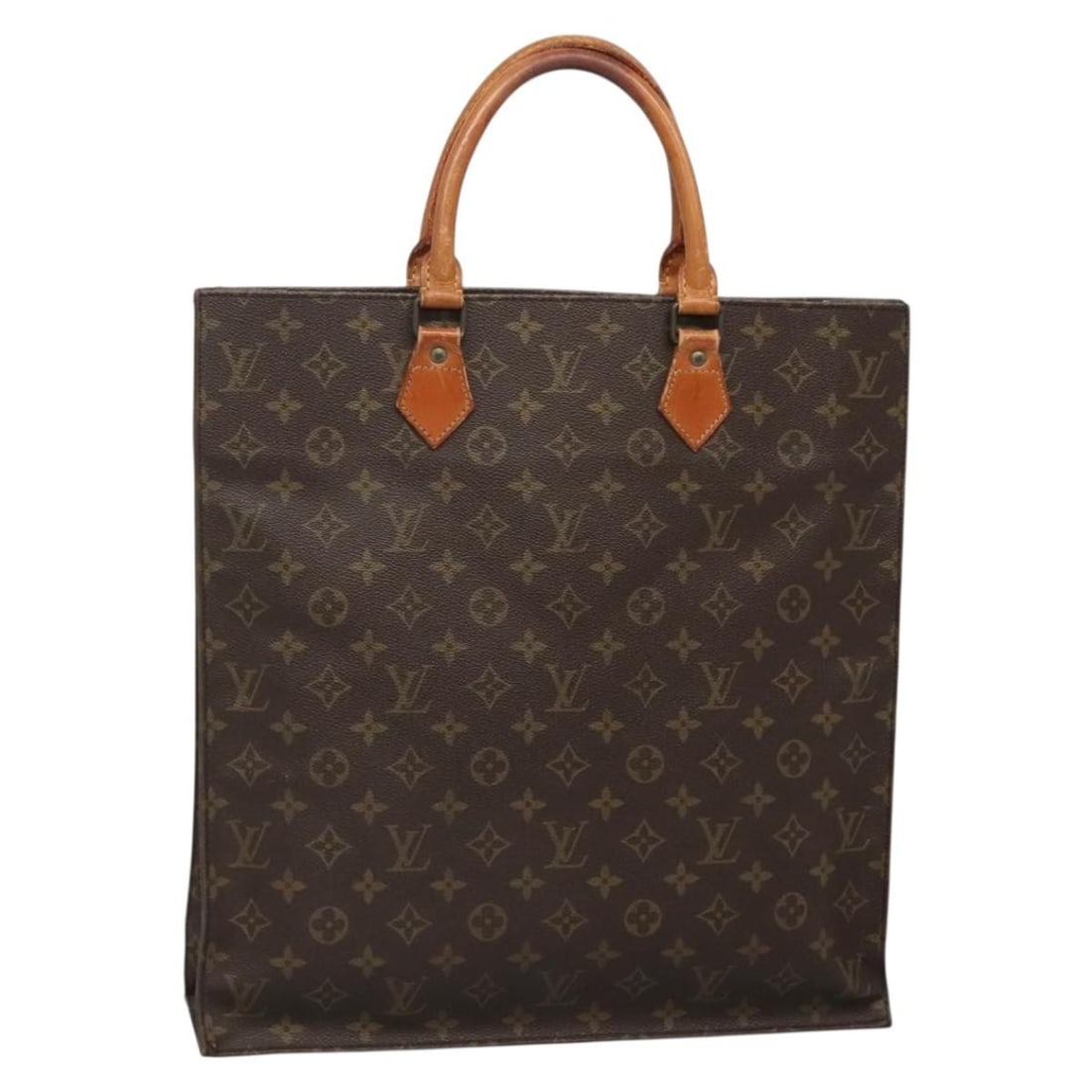 LOUIS VUITTON Monogram Sac Plat Hand Bag M51140 Authentic France: LOUIS VUITTON Monogram Sac Plat Hand Bag M51140 Authentic France This authentic LOUIS VUITTON Monogram Sac Plat Hand Bag (Model: M51140) is a classic piece made from durable Monogram Canvas. Featuring