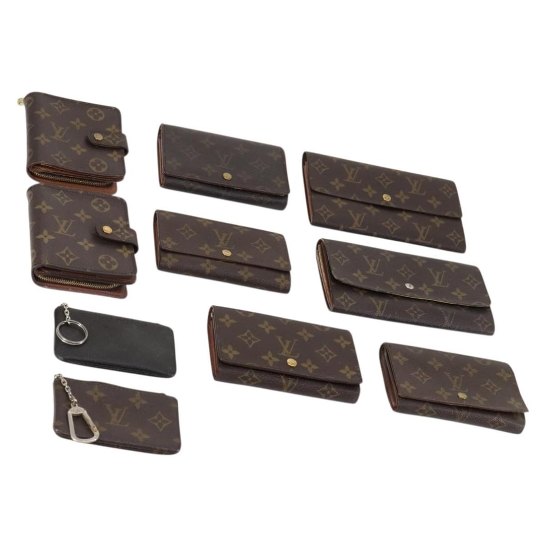 LOUIS VUITTON Monogram Wallet Set of 10 Auth CB125 (1 of 18)