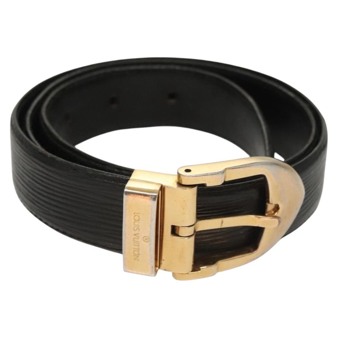 Louis Vuitton Epi Leather Belt M6832 Black 37.4in Authenticated (1 of 11)