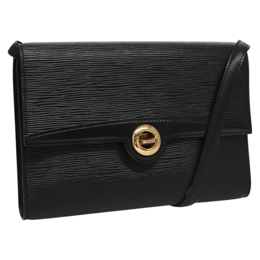 LOUIS VUITTON Epi Pochette Arche Black Shoulder Bag M52572 Auth (1 of 18)