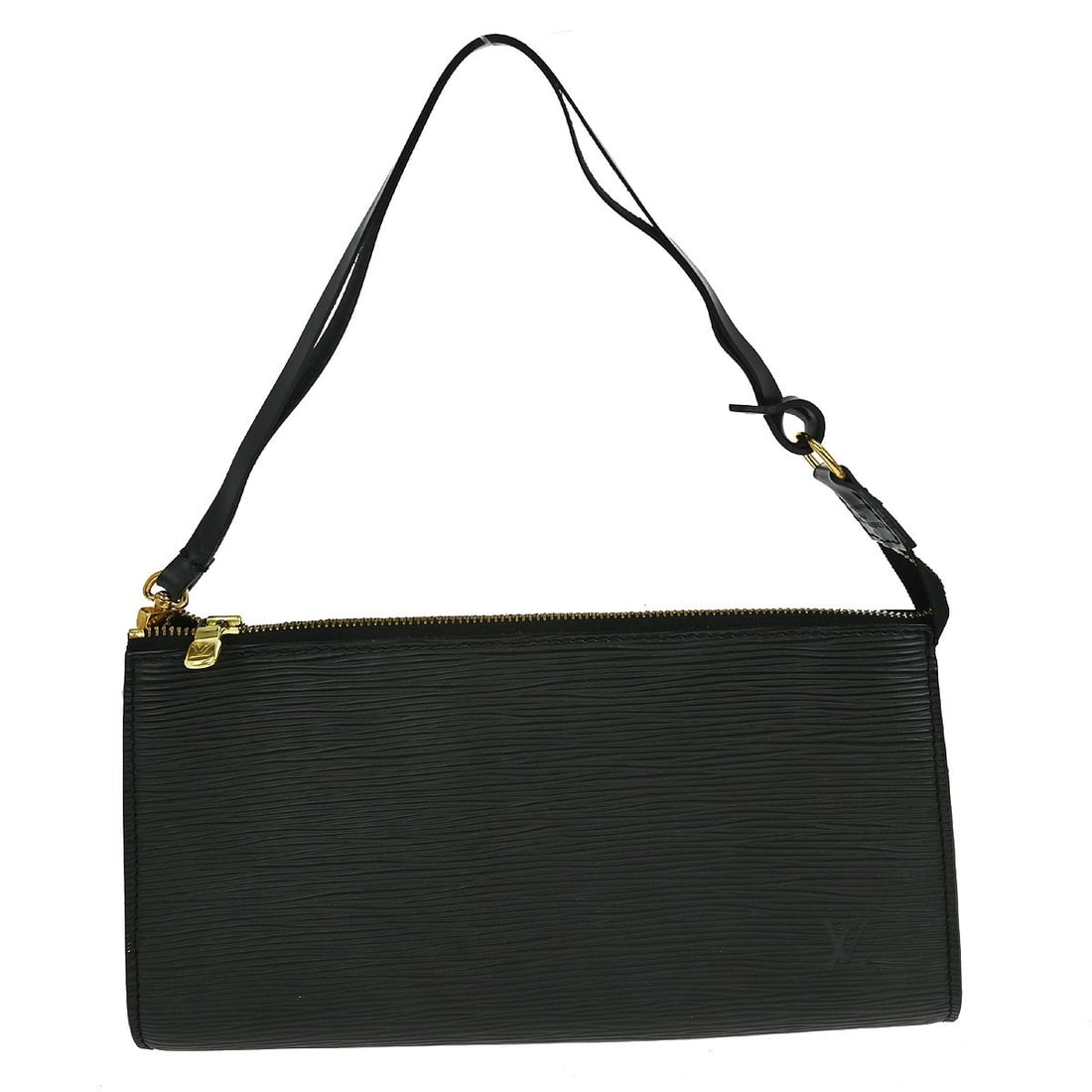 Louis Vuitton Pochette Accessoires Black Epi Leather Medium Bag M52942 (1 of 7)