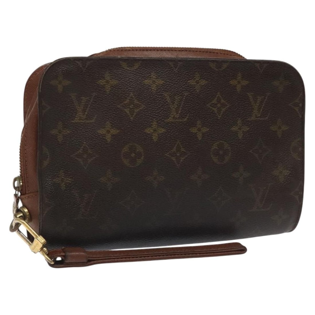 LOUIS VUITTON Monogram Orsay Clutch Bag M51790 Auth France: LOUIS VUITTON Monogram Orsay Clutch Bag M51790 Auth France This authentic Louis Vuitton Monogram Orsay Clutch Bag (Model M51790) is a stylish accessory crafted from durable monogram canvas. It feature