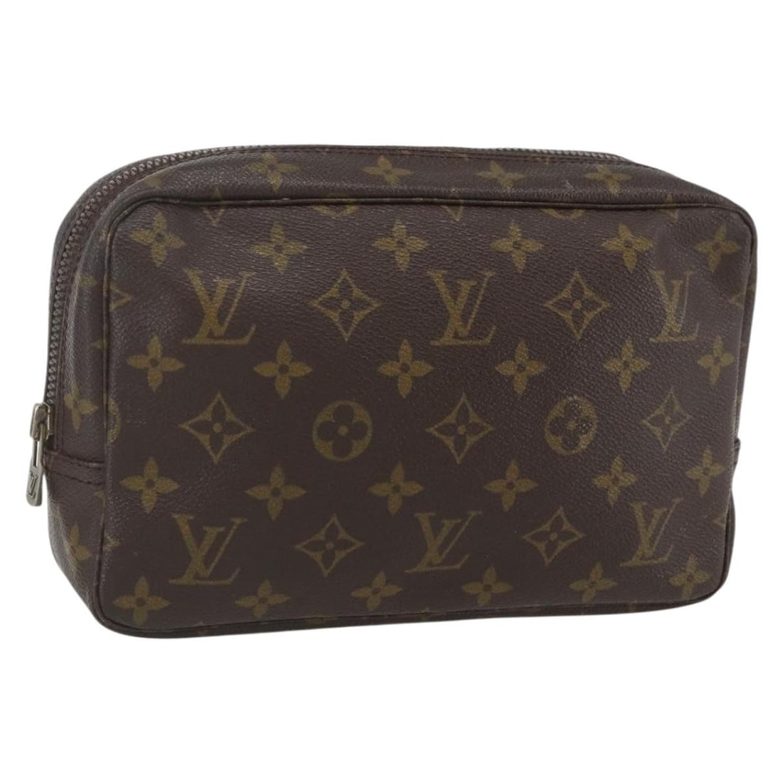Monogram Canvas Trousse Toilette 23 Clutch by Louis Vuitton M47524: Monogram Canvas Trousse Toilette 23 Clutch by Louis Vuitton M47524 This Louis Vuitton Monogram Trousse Toilette 23 clutch bag features the iconic monogram canvas exterior and is crafted in France. The
