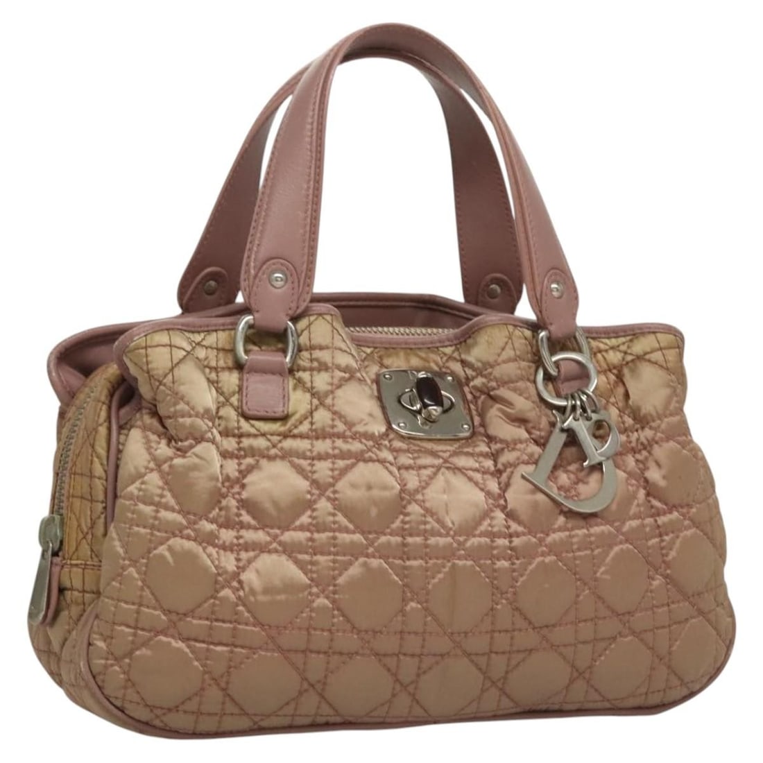 Christian Dior Pink Canage Hand Bag Nylon Made in Italy (1 of 18)