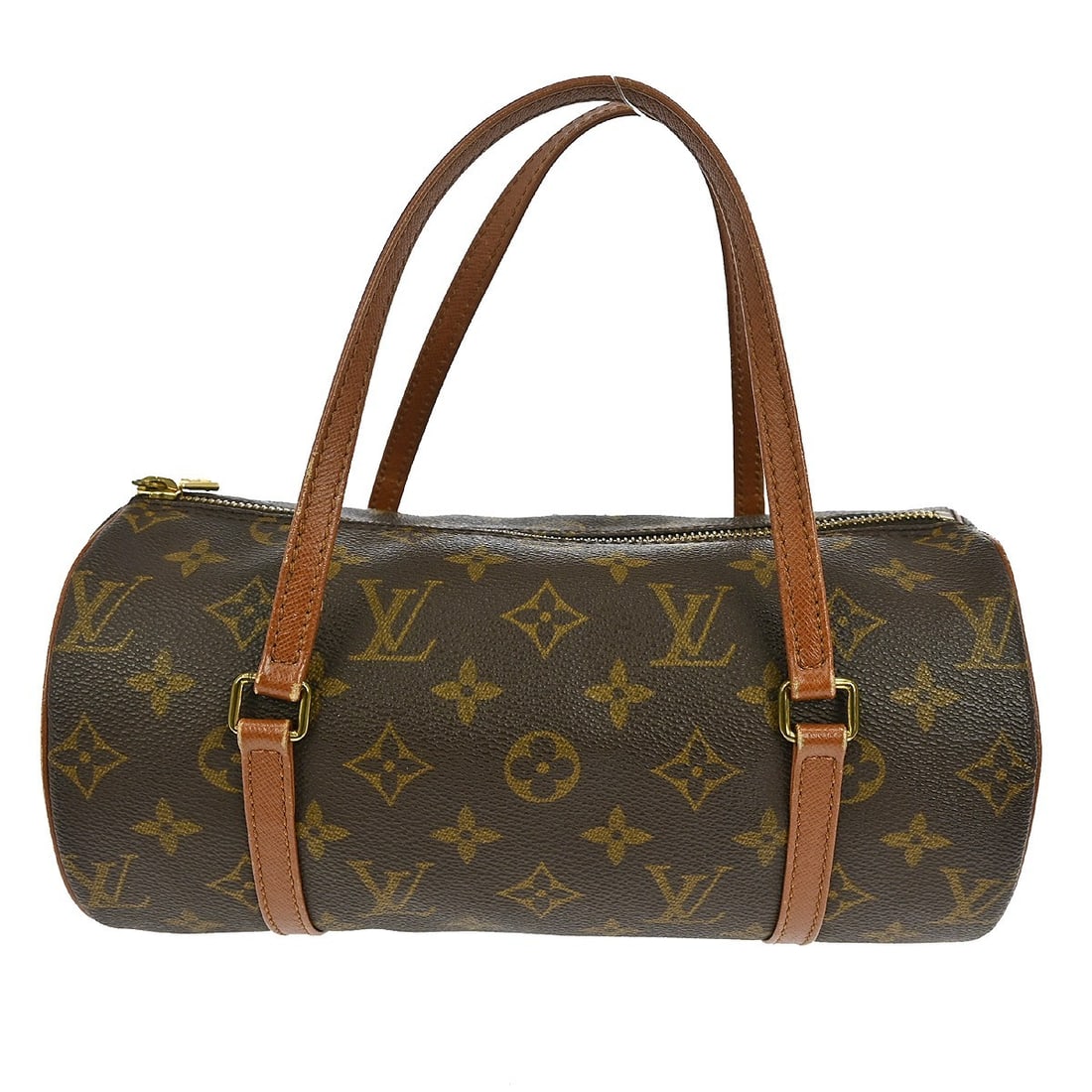Papillon 26 Monogram Canvas Top Handle Bag by Louis Vuitton: Papillon 26 Monogram Canvas Top Handle Bag by Louis Vuitton This Louis Vuitton Papillon 26 handbag features the iconic monogram canvas leather exterior with signature logo accents. Designed with doubl
