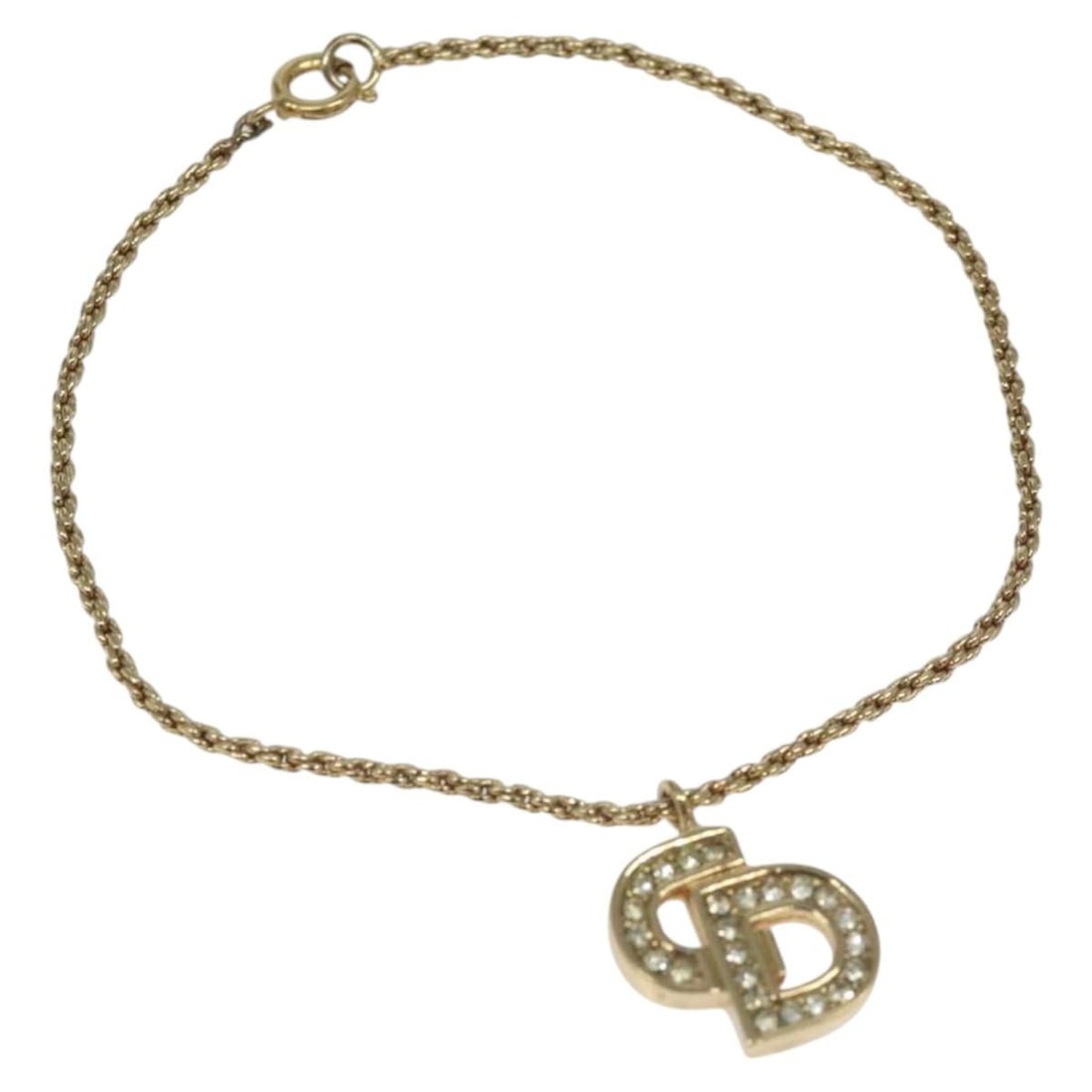 Christian Dior Gold Metal Bracelet Authentic MY247 (1 of 6)