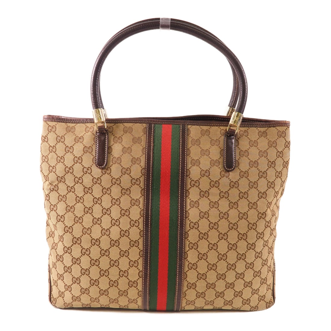 GUCCI GG Canvas Tote Bag Brown with GHW (1 of 18)