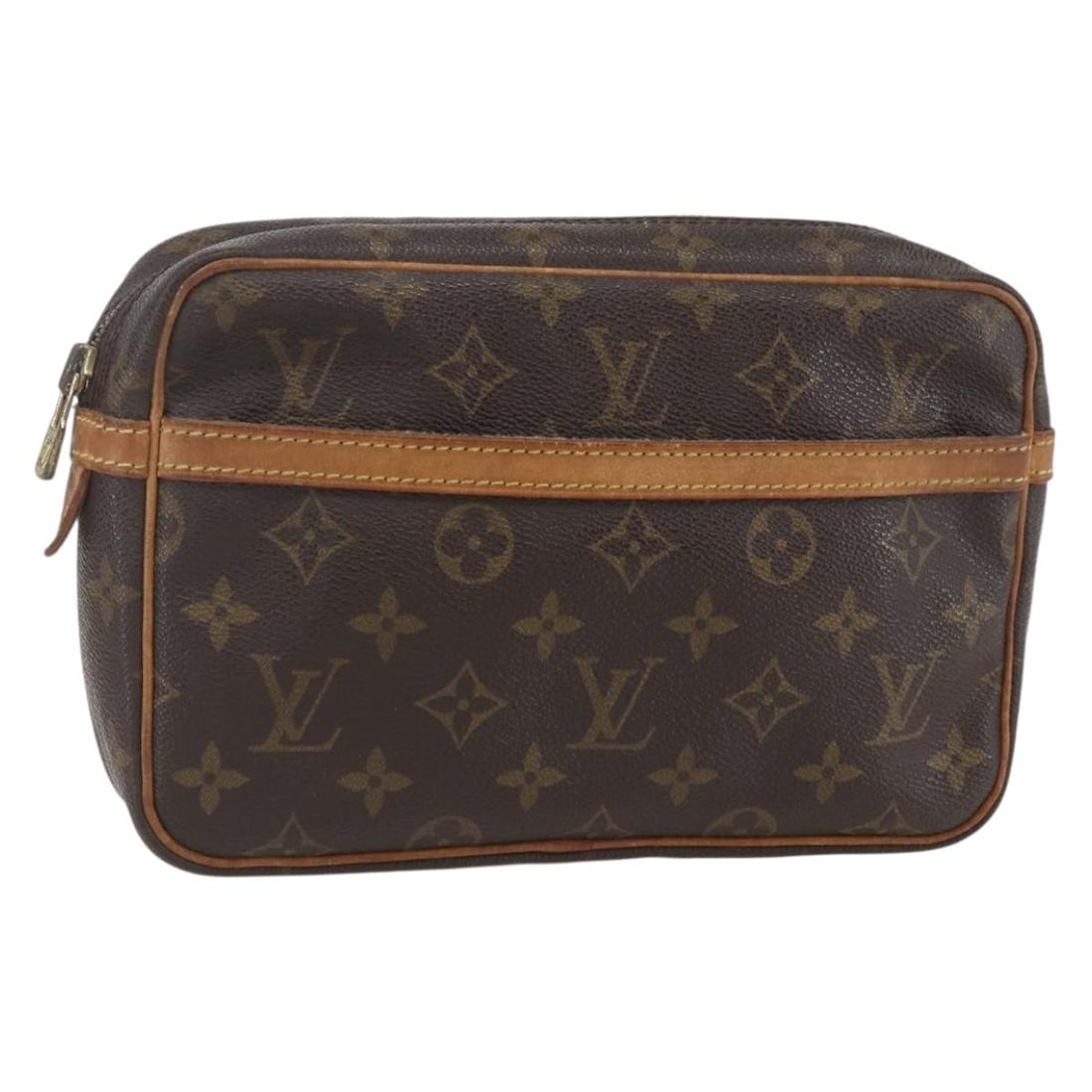 Louis Vuitton Compiegne 23 Monogram Canvas Clutch Bag M51847 France: Louis Vuitton Compiegne 23 Monogram Canvas Clutch Bag M51847 France This is a Louis Vuitton Compiegne 23 clutch bag crafted from signature Monogram canvas. Made in France, this clutch features a class