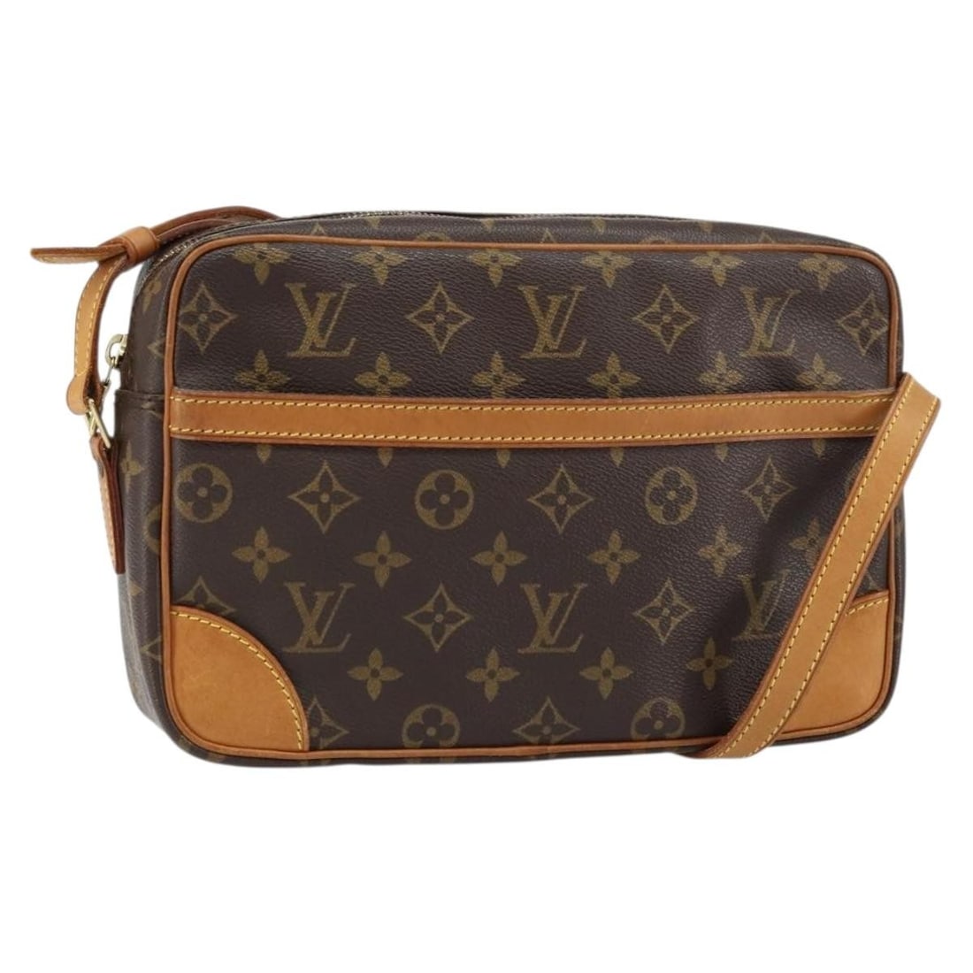 Louis Vuitton Trocadero 27 Monogram Canvas Shoulder Bag M51274 France: Louis Vuitton Trocadero 27 Monogram Canvas Shoulder Bag M51274 France This Louis Vuitton Monogram Trocadero 27 Shoulder Bag features the signature monogram canvas exterior, complemented by leather tri
