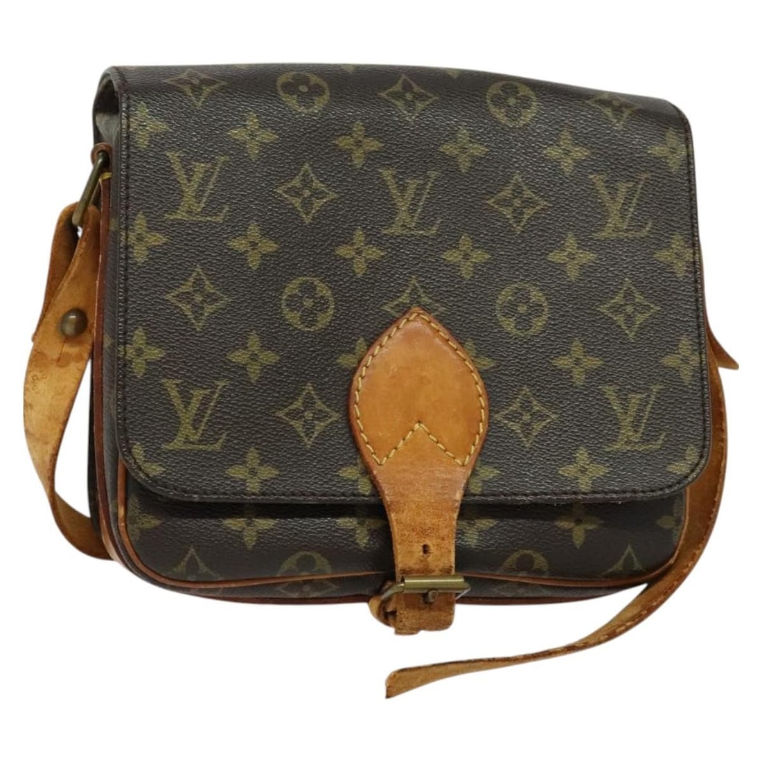 LOUIS VUITTON Monogram Cartouchiere MM Shoulder Bag M51253 France: LOUIS VUITTON Monogram Cartouchiere MM Shoulder Bag M51253 France This authentic LOUIS VUITTON Monogram Cartouchiere MM Shoulder Bag (Model: M51253) is a stylish accessory crafted from durable Monogra