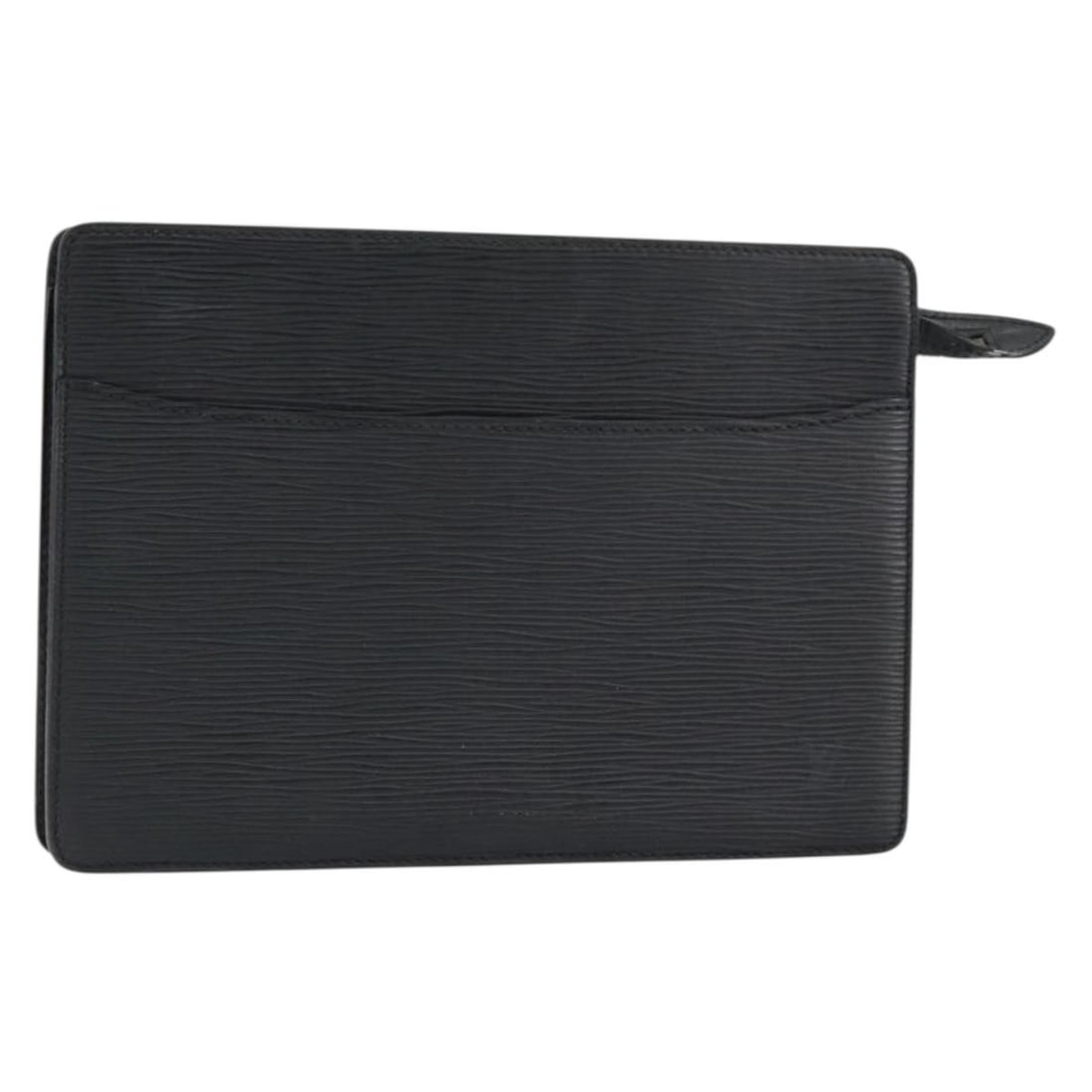 LOUIS VUITTON Epi Leather Clutch Bag Black M52522 Auth (1 of 18)