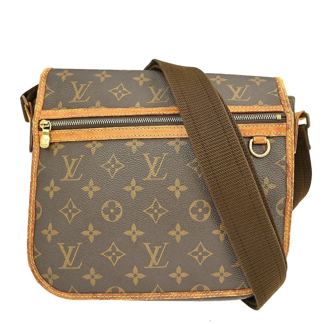 Louis Vuitton Bosphore PM Monogram Canvas Messenger Bag M40106: Louis Vuitton Bosphore PM Monogram Canvas Messenger Bag M40106 This Louis Vuitton Bosphore PM messenger bag features the brand's signature monogram canvas leather exterior with brown accents and a fla