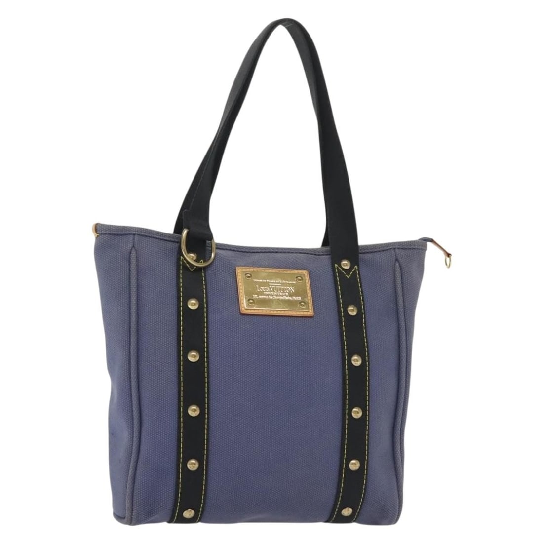 Louis Vuitton Antigua Cabas MM Tote Bag Blue M40087 Made in France (1 of 18)