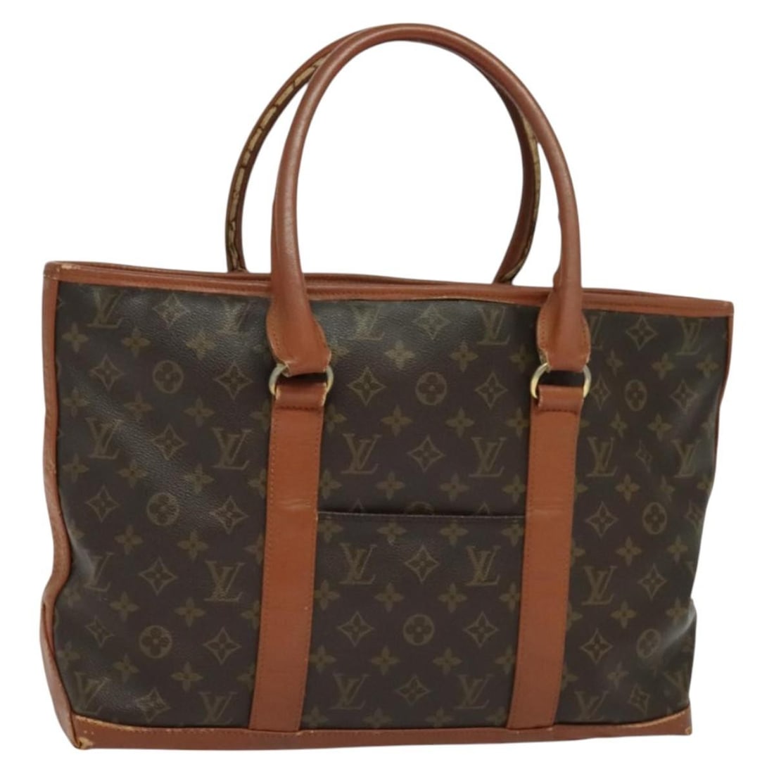 LOUIS VUITTON Monogram Sac Weekend PM Hand Bag M42425 Auth France (1 of 18)