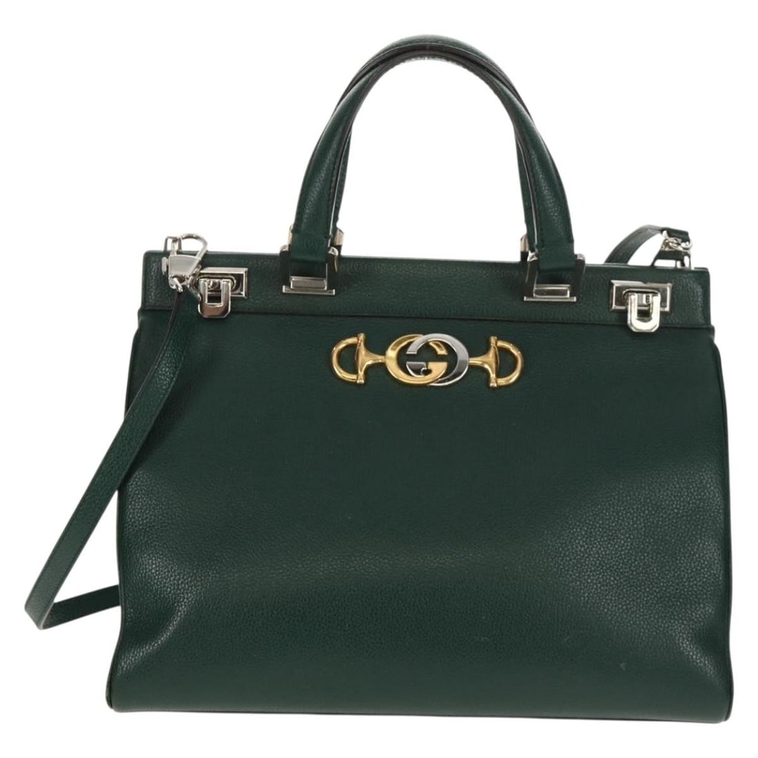 Zumi Green Top Handle Handbag by Gucci (1 of 2)