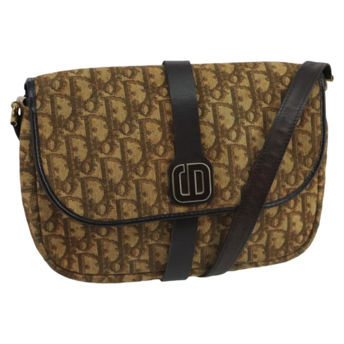 Christian Dior Beige Dark Brown Trotter Canvas Shoulder Bag Authentic: Christian Dior Beige Dark Brown Trotter Canvas Shoulder Bag Authentic This Christian Dior Trotter Canvas Shoulder Bag combines elegance and practicality, featuring a stylish exterior in beige and dark