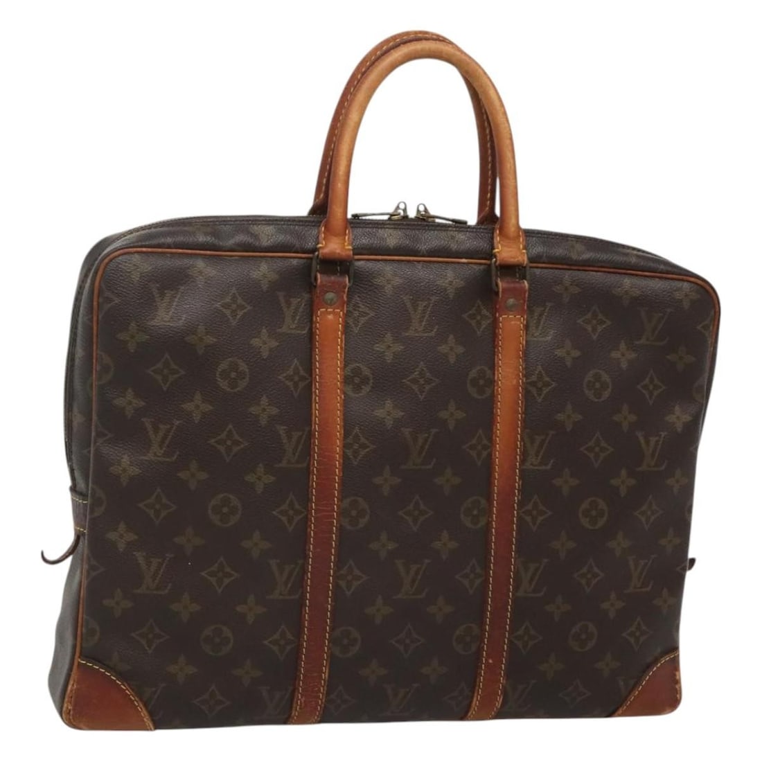 LOUIS VUITTON Monogram Porte Documents Voyage Bag M52005 France Auth (1 of 18)