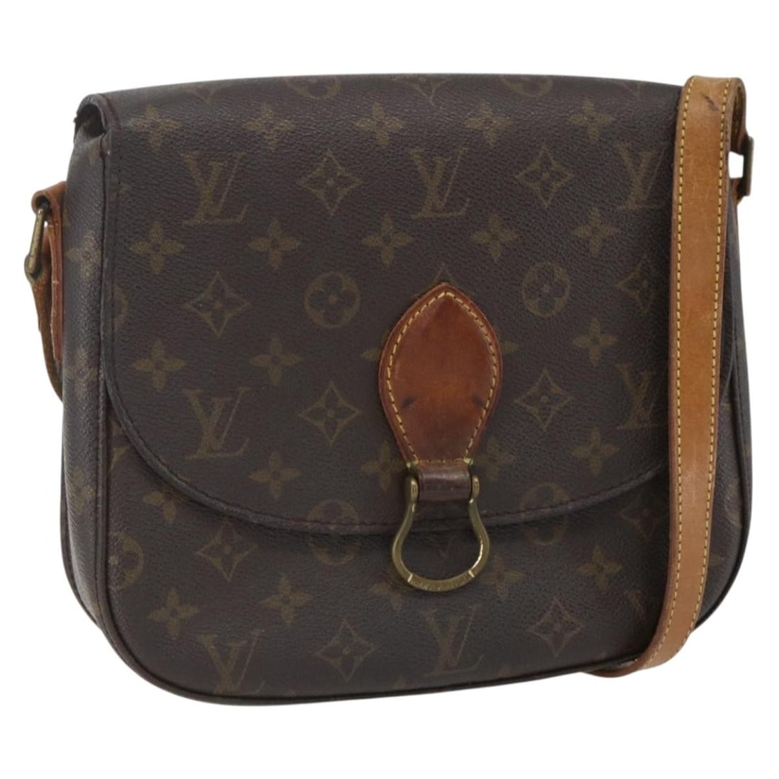 LOUIS VUITTON Monogram Saint Cloud GM Shoulder Bag M51242 Authentic: LOUIS VUITTON Monogram Saint Cloud GM Shoulder Bag M51242 Authentic This Louis Vuitton Monogram Saint Cloud GM Shoulder Bag is a timeless piece, crafted in France from durable monogram canvas. Designe
