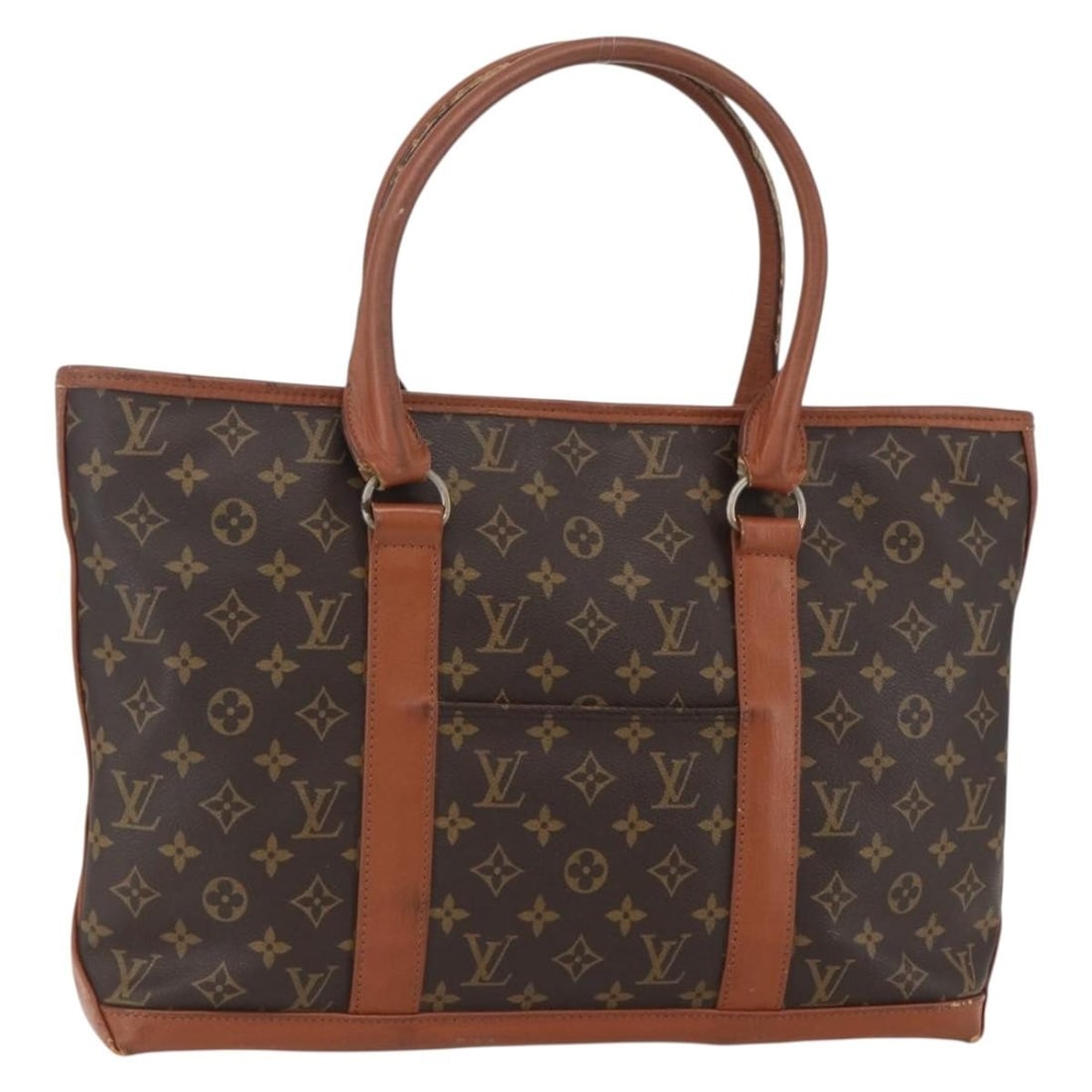 LOUIS VUITTON Monogram Sack Weekend PM Hand Bag M42425 Auth France (1 of 18)