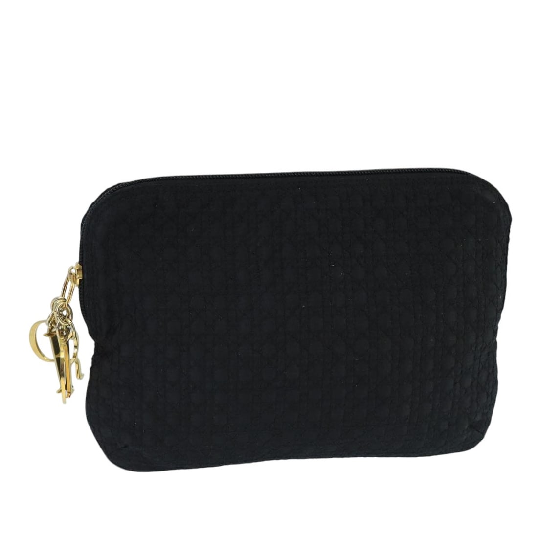 Christian Dior Black Gold Canage Nylon Pouch Made in France (1 of 17)