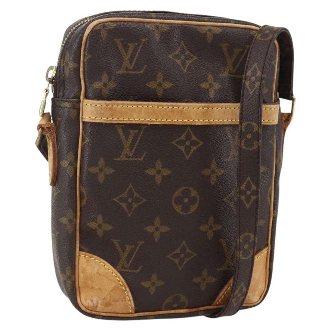 LOUIS VUITTON Monogram Danube Shoulder Bag M45266 Authentic France: LOUIS VUITTON Monogram Danube Shoulder Bag M45266 Authentic France Presenting the LOUIS VUITTON Monogram Danube Shoulder Bag, a stylish and functional accessory crafted from iconic Monogram Canvas. Th