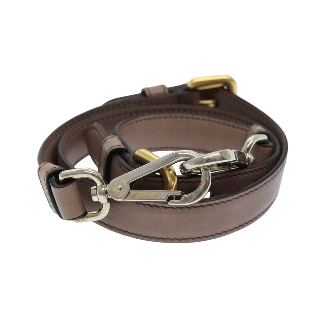 PRADA Pink Leather Adjustable Shoulder Strap 25.2-29.1 Inches Authentic: PRADA Pink Leather Adjustable Shoulder Strap 25.2-29.1 Inches Authentic This authentic PRADA adjustable shoulder strap is crafted from high-quality leather and comes in a charming pink hue. The strap