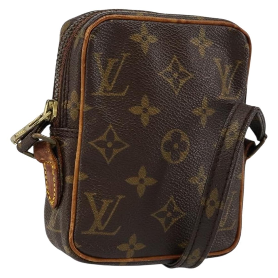 LOUIS VUITTON Monogram Mini Danube Shoulder Bag M45268 Auth France: LOUIS VUITTON Monogram Mini Danube Shoulder Bag M45268 Auth France This authentic LOUIS VUITTON Monogram Mini Danube Shoulder Bag combines style and functionality. Crafted from signature Monogram Canv