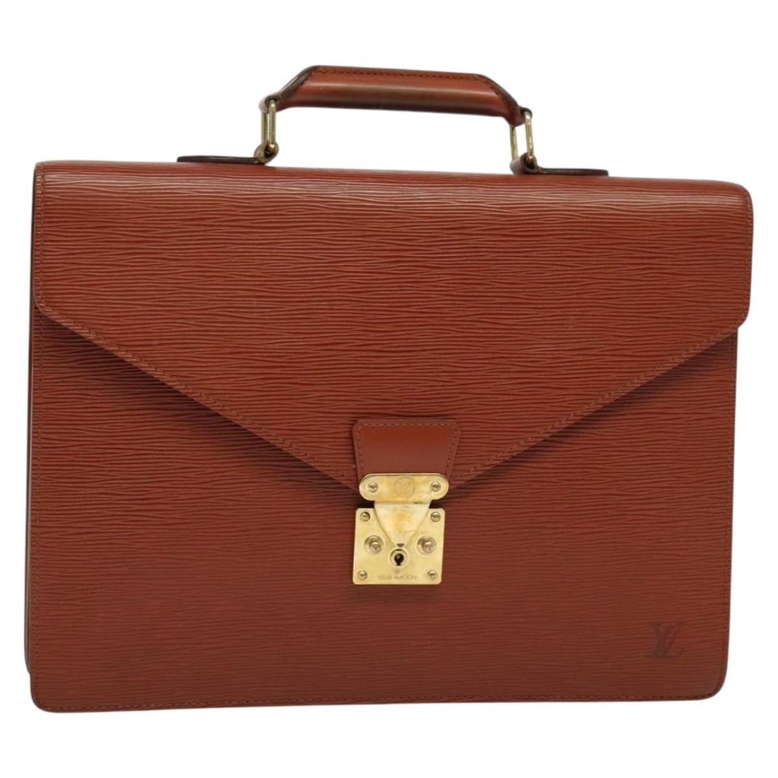 LOUIS VUITTON Epi Leather Briefcase M54423 Brown Auth MI1919 (1 of 18)