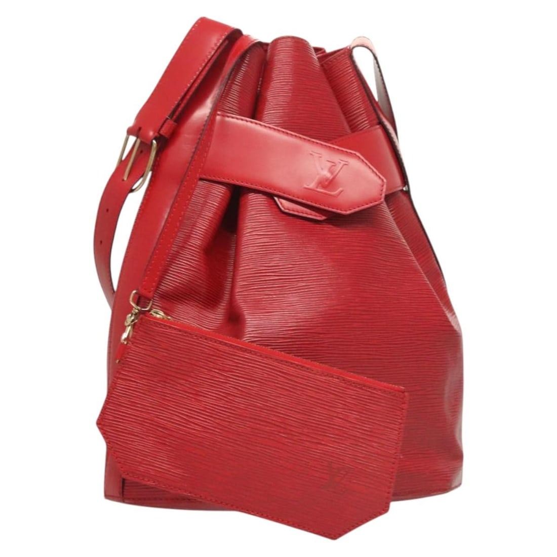 Louis Vuitton Epi Sac Depaule GM Shoulder Bag Red M80197 Authentic (1 of 18)