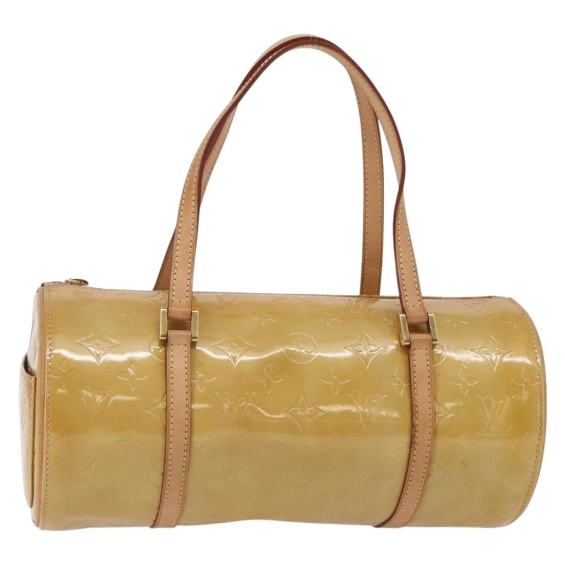 LOUIS VUITTON Monogram Vernis Bedford Hand Bag Beige M91006 Auth (1 of 18)