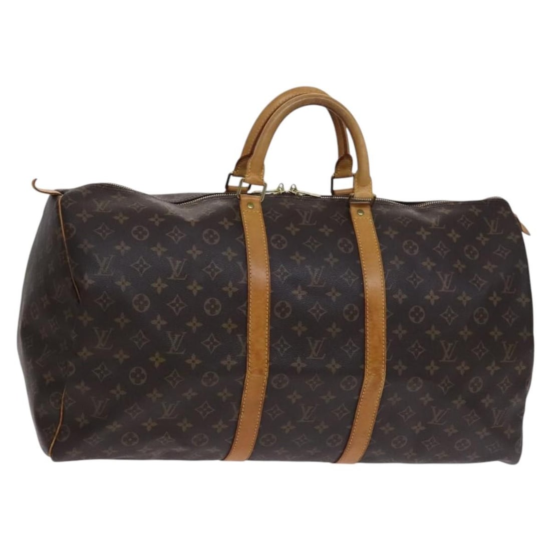 LOUIS VUITTON Monogram Keepall 55 Boston Bag M41424 Made in France (1 of 18)