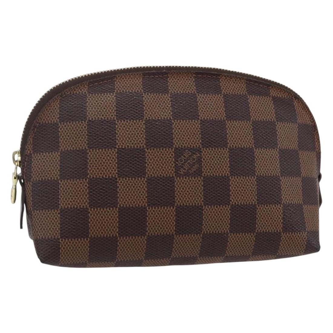 LOUIS VUITTON Damier Ebene Pochette Cosmetic Pouch N47516 Auth Spain: LOUIS VUITTON Damier Ebene Pochette Cosmetic Pouch N47516 Auth Spain This LOUIS VUITTON Damier Ebene Pochette Cosmetic PM Pouch is a stylish and practical accessory that showcases the brand's iconic D